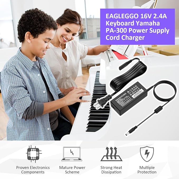 16V New AC/DC Adapter for Yamaha PA-300 PA-301 PA-300B PA-300C Power Supply Cord Charger