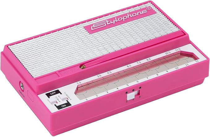 Stylophone Pink - The Original Pocket Electronic Synthesizer - Special Edition | Synth Musical Instrument | Synthesizer Keyboard | Stylophone Instrument