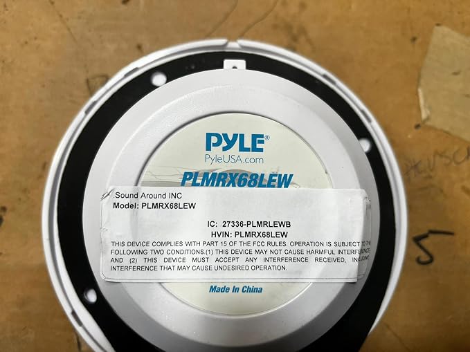 Pyle 6.5” Dual Waterproof Marine Speakers - 250W Outdoor Car/Boat Radio Stereo Speakers Waterproof/Weather Proof Marine Stereo Speakers System Pair- LED Light Mount Kit Speaker Wire Grill PLMRX68LEW