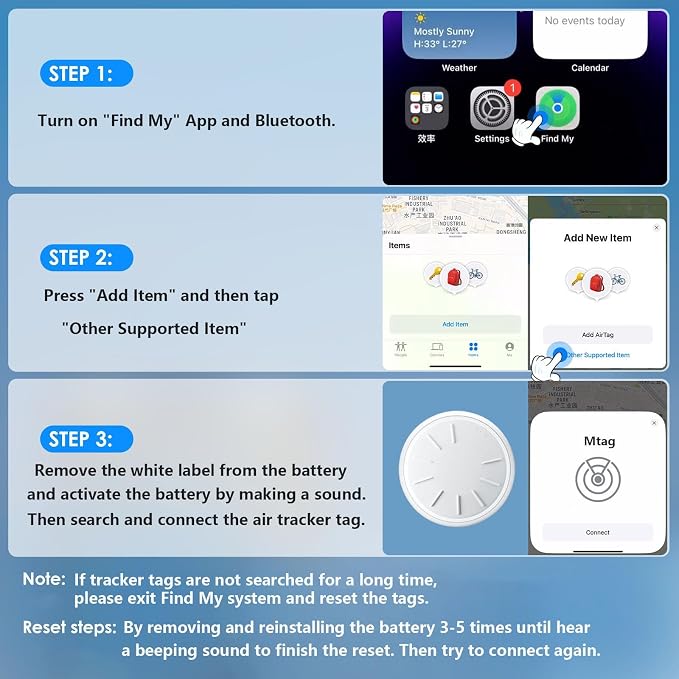 GPS Tracker for Vehicles,Mini Hidden Car Tracker with Magnetic Case,Car GPS Tracking Device Work with Apple Find My (iOS Only),No Monthly Fee GPS Tracker for Car,Vehicles,Luggage,Assets (Black,2PCS)