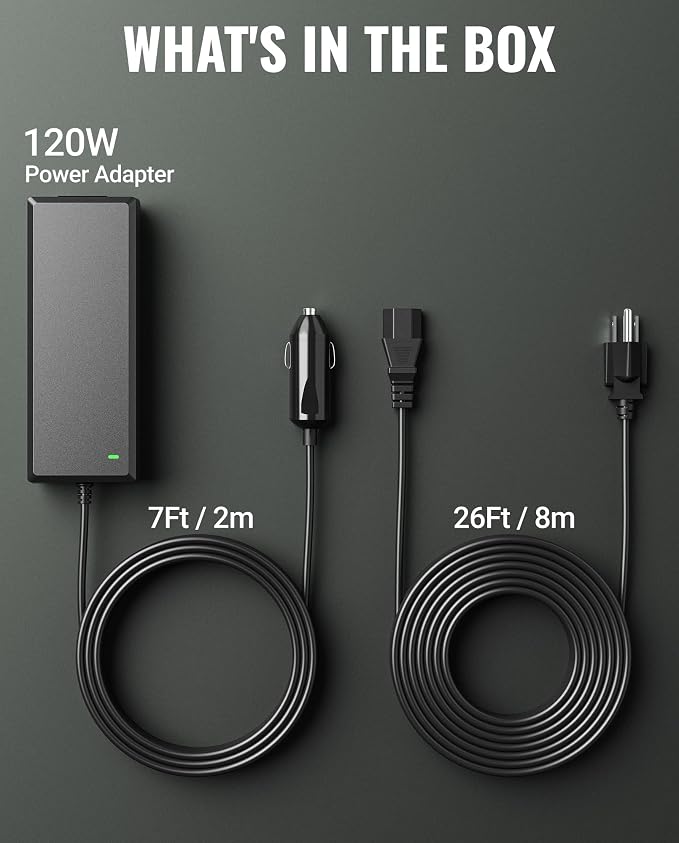 12V 10A Power Supply for Green Mountain Grill Davy Crockett, Daniel Boone Prime/Plus, Jim Bowie Prime/Plus, Ledge, Peak, Trek, 33Ft Power Adapter Replacement for All 12V GMG Pellet Grills