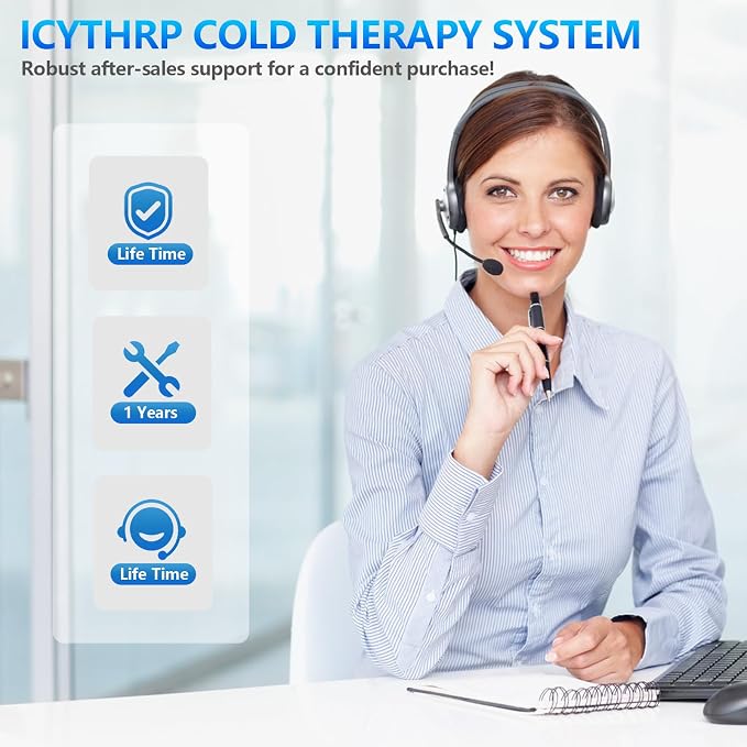 ICYTHRP Cold Therapy Machine with Programmable Timer, FSA Eligible HSA, Portable Ice Machine for Hip After Surgery, Hip Replacement Recovery System, Cryotherapy Pain Relief with Specific Hip Pad