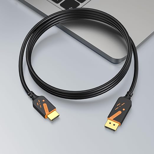 4K DisplayPort to HDMI Cables 6 FT, 5-Pack DP to HDMI Cables Male to Male Gold-Plated UHD Supports Video and Audio for Computer, Monitor, HDTV, Projector-(Not-Bidirectional)