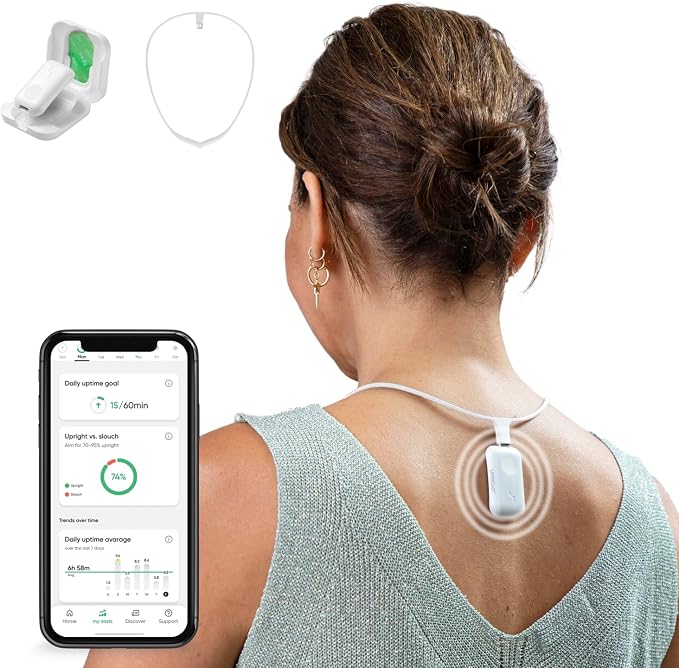 Upright Bundle: GO 2 Premium Posture Corrector & White Magnetic Necklace