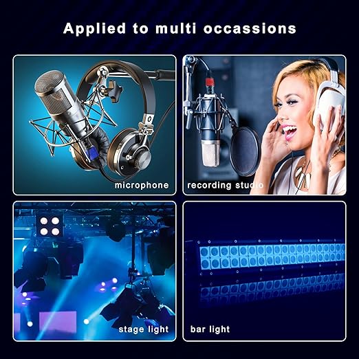 XLR Cables, XLR Microphone Cable 10 ft 6 Pack, Gold-Plated 3-pin XLR Speaker Cable Male to Female Balanced Mic Cable