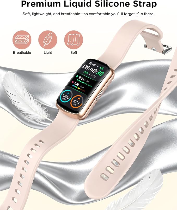 SOUYIE 2026 Smart Watch Fitness Trackers for Women, 1.47″ HD Curved Screen, 24/7 Health Monitor, Sleep Tracker, 110+ Sports Modes Pedometer Step Tracker, Waterproof Activity Tracker for Android iOS