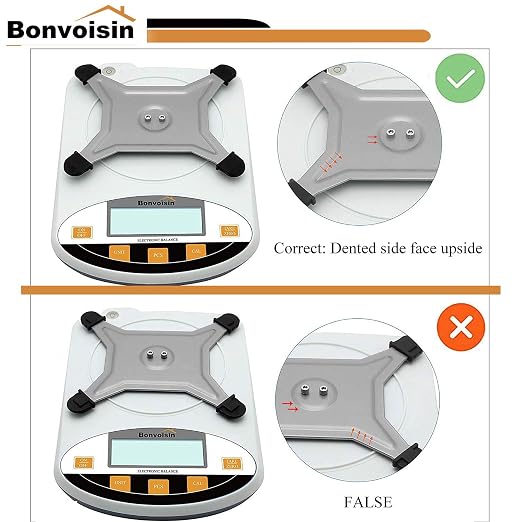 Bonvoisin Lab Scale 2000g x 0.01g Digital Precision Analytical Balance 10mg High Precision Electronic Balance Jewelry Scale Kitchen Scale Scientific Scale Laboratory Scale Balance (2000g x 0.01g)