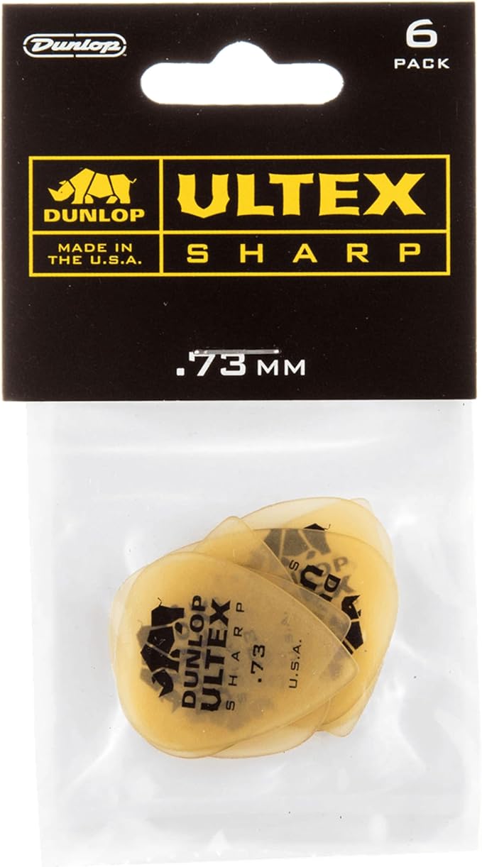 Jim Dunlop Ultex® Sharp Pick .73MM - 6 Pack