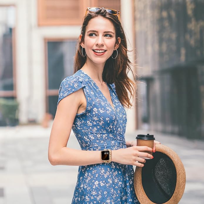 Missair Thin Band Compatible with Apple Watch 38mm 40mm 41mm 42mm 44mm 45mm 46mm 49mm for Women, Slim Bracelet Designer Dressy Stainless Steel Metal Strap for iWatch Series 11 10 9 8 7 6 5 4 SE Ultra