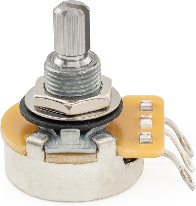 CTS 450 B500K Pots Standard Split Shaft 3/8 Inch 10% Linear Taper Potentiometers for Electric Guitar Bass (Set of 10)