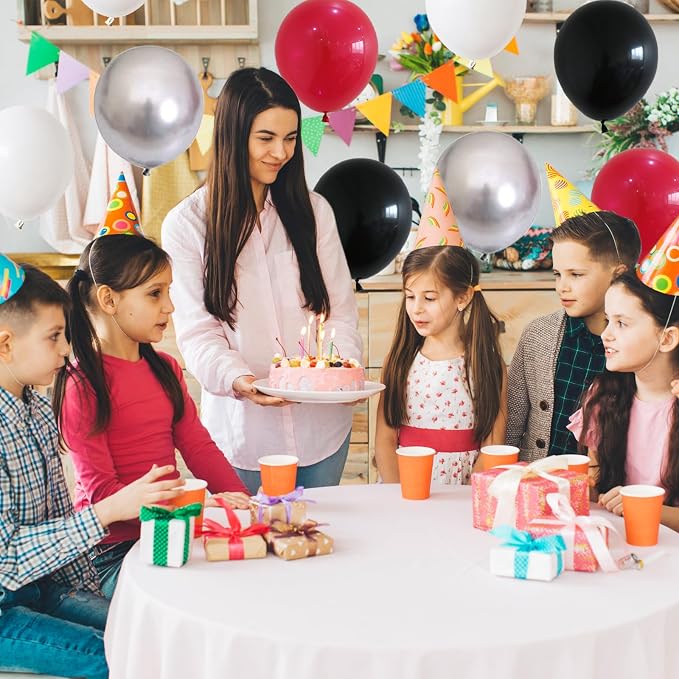 3-in-1 Electric Balloon Pump with Red and Black Balloons, 3-in-1 Electric Balloon Pump, Portable Electric Air Pump for All Balloons Inflatables Dual Nozzle Balloon Blower Machine