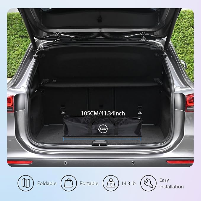 Outdoor Projector Screen with Stand: LEORFI 180 inch Projector Screen Portable, Indoor Projections Screen and Stand, Rear Front Movie Screen 16:9 4K Full HD,Support Height Adjustable for Home Theater