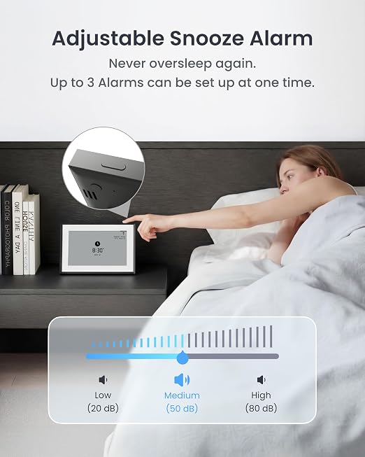 SwitchBot Smart E-Ink Home Dashboard, 7.5" Weather Station, Wireless Indoor & Outdoor Temperature and Humidity Monitor, Electronic Calendar Compatible with Google, iCloud, Outlook(Support 2.4GHz+BLE)