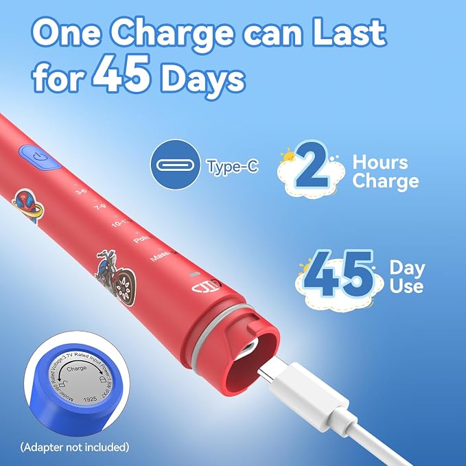 JTF Electric Toothbrush with Water Flosser Combo for Kids: 2-1 Oral Clean Kit for Teeth Brushing & Flossing, Multiple Modes for Braces & Sensitive Gums Care, Cordless Rechargeable for Home & Travel
