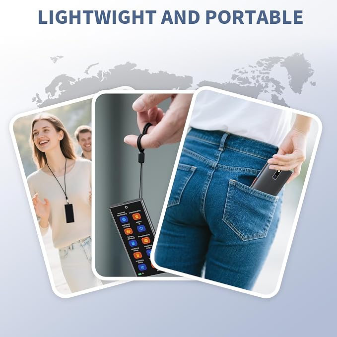 Language Translator Device, 2026 Upgraded Chip Two Way Real-Time Voice Translator, 150 Languages AI/Online/Offline/Group/Phone Translation, No WiFi Needed, 5.5" HD Screen for Travel Business Learning