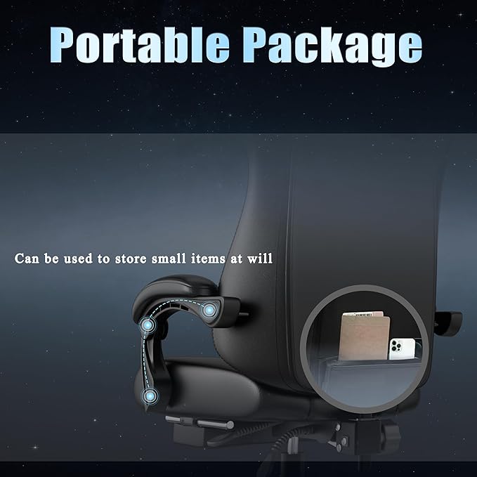 Ergonomic Gaming Chair, Video Game Chair with Pocket Spring Cushion and Footrest, Height Adjustable Computer Chair with Swivel Seat and Headrest (Purple)