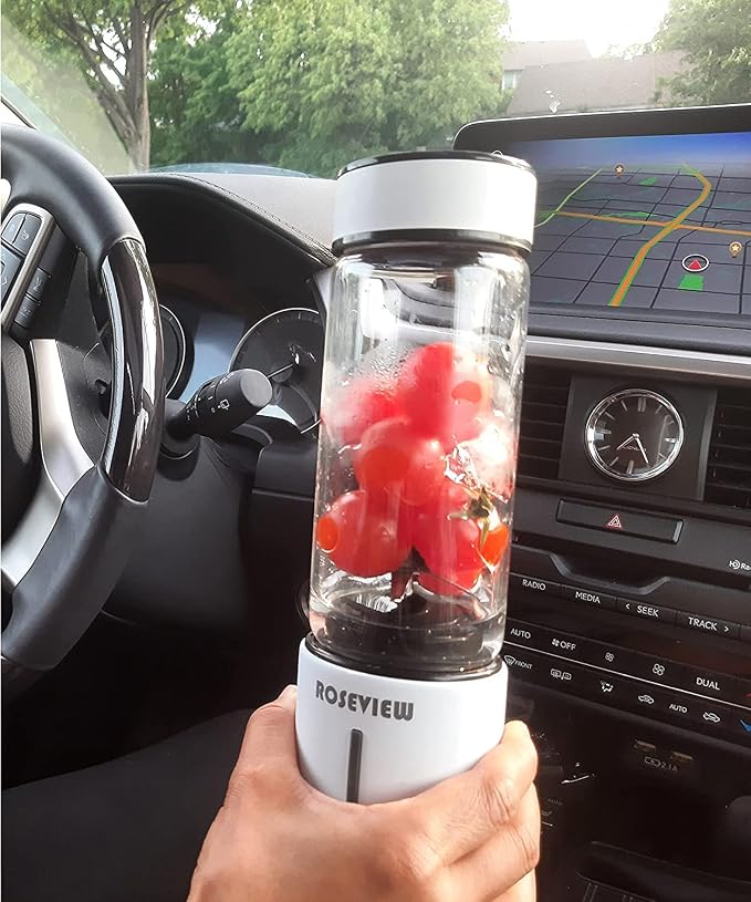 Portable Smoothie blender Glass bottle Mini USB rechargeable 2 battery Handheld Shakes blend Cup USB juicer Cordless Personal smoothies maker mixer