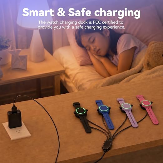 4 Port Magic Band Charger Charging Station Compatible with Disney Magic Band+ Plus, Multiple 4-in-1 MagicBand+ Charger for Multi MagicBand Plus,90 Min Full Charging for Disneyland Family Accessories
