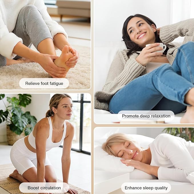 veicomtech Shiatsu Foot Massager with Heat, Electric Foot Massager Machine for Plantar Fasciitis Neuropathy with Remote Control, Adjustable Vibration and Compression (Black)