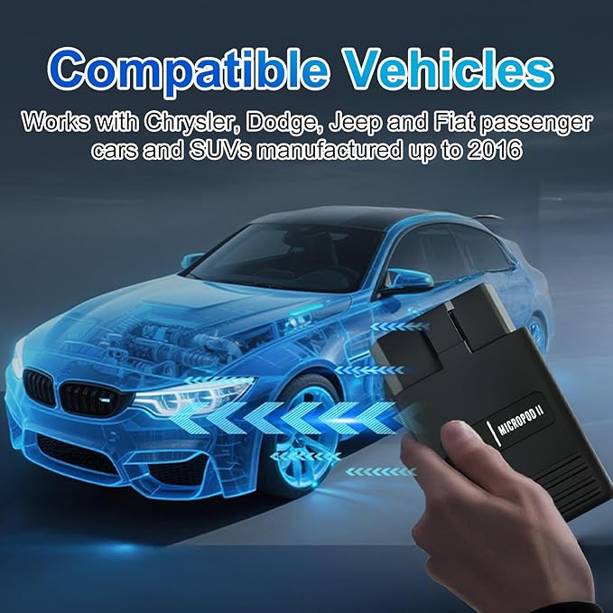 Micropod II V17.04.27 Professional Diagnostic & Programming Scanner Tool for Chrysler Dodge Jeep Fiat with DRBIII