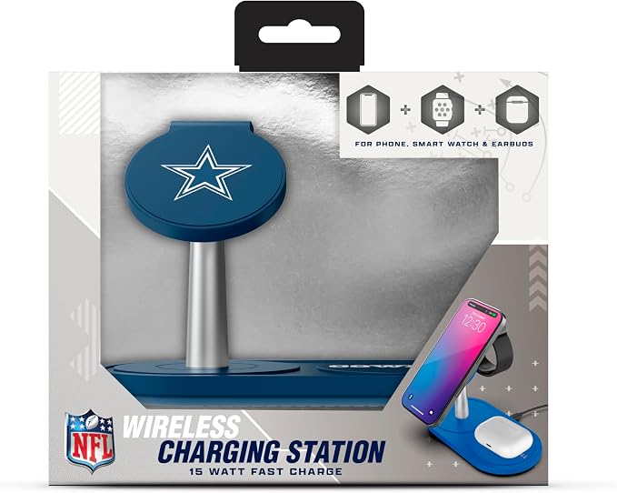 SOAR NFL 3-in-1 Wireless Charging Station
