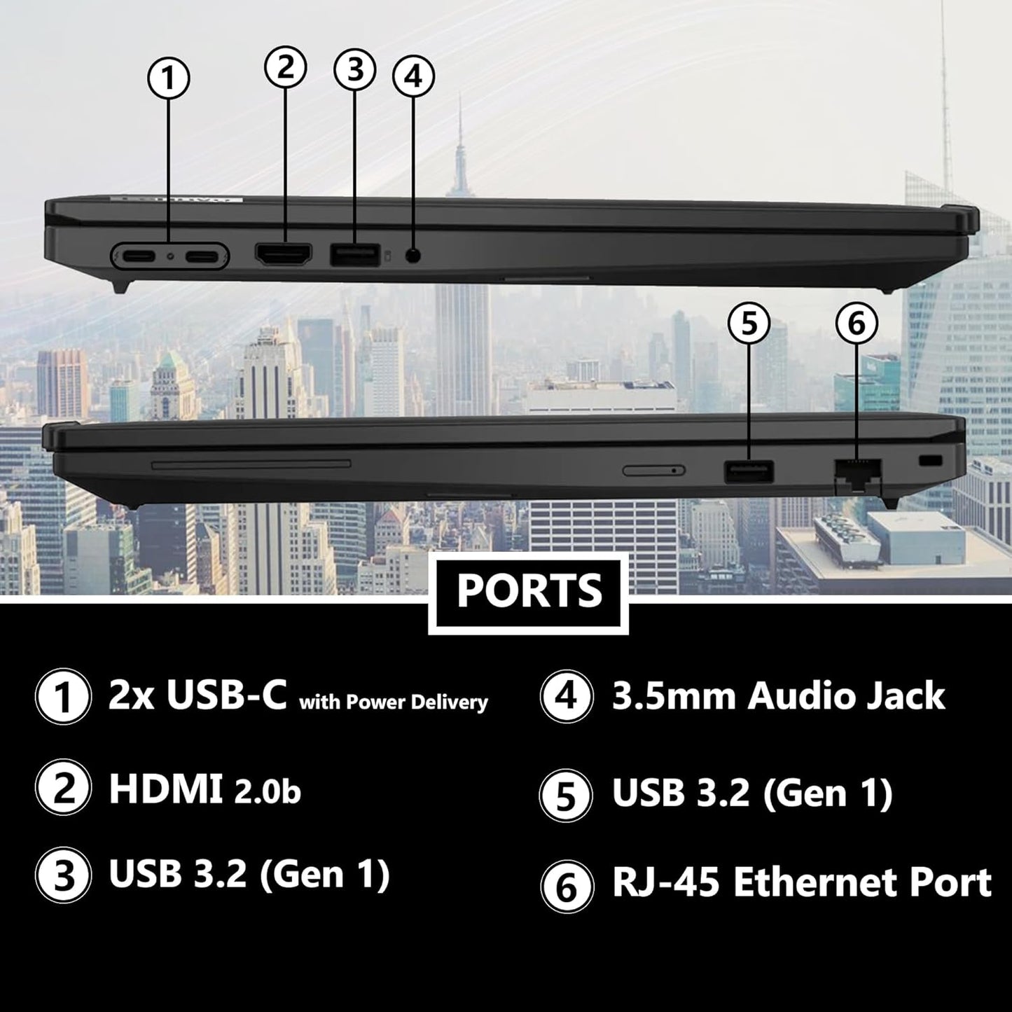 Lenovo ThinkPad T16 Gen 3 Business Laptop 16” FHD+ Display, Intel Ultra 5-125U (Beats i7-1355U), 64GB DDR5 RAM, 2TB SSD, 5MB Webcam, WiFi 6E + BT, RJ-45, HDMI, Win 11 Pro, 3 Yr Wty, AI Copilot, Black