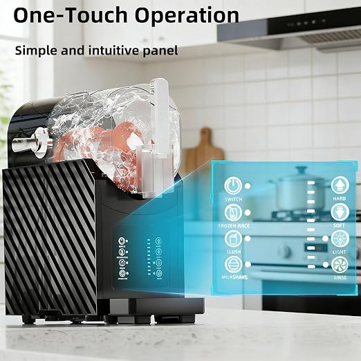 COWSAR 68 oz Slushie Machine, No Ice Needed, Slushy Machine for Home, Professional Frozen Drink Machine with Self-Cleaning Function, 3 Preset Slushie Maker for Frozen Juice, Smoothie, Milkshake