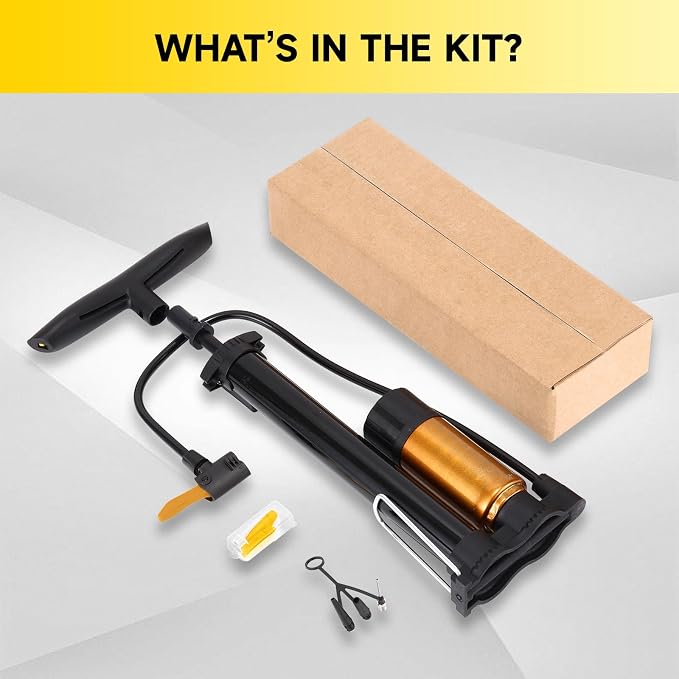 Bike Pump with Gauge,High Pressure,Floor Bicycle Pump Compatible with Presta and Schrader Valve