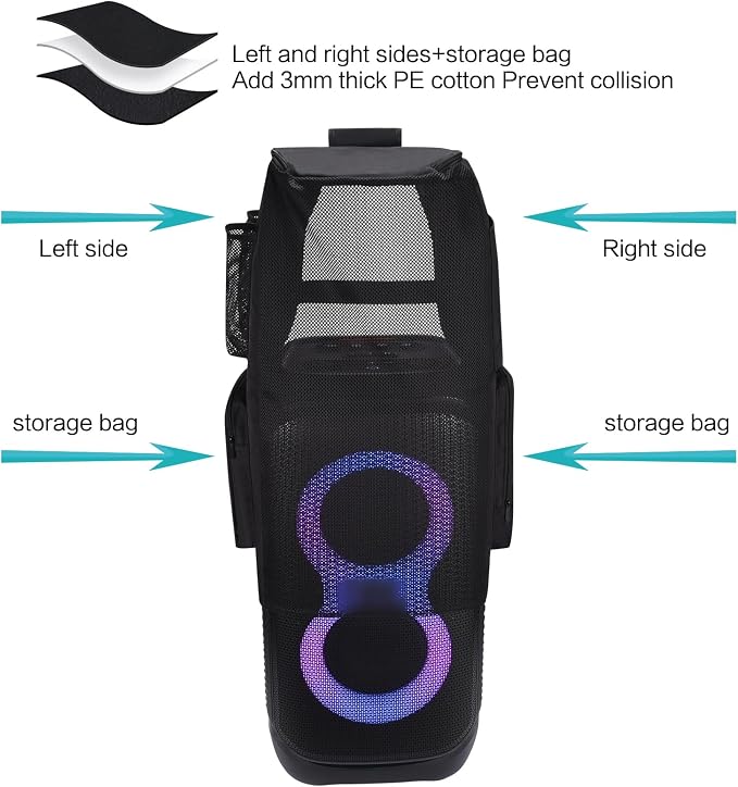 LEFOR·Z Case Compatible with JBL PartyBox Stage 320 Speaker,Portable Speaker Dust Cover Storage Bag Fits for JBL PartyBox 310 for Outdoor Travel,Cover Only