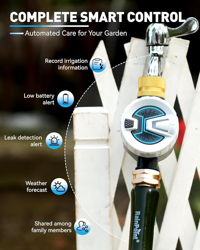 RAINPOINT WiFi Water Timer, Sprinkler Timer for Garden Hose with WiFi Hub
