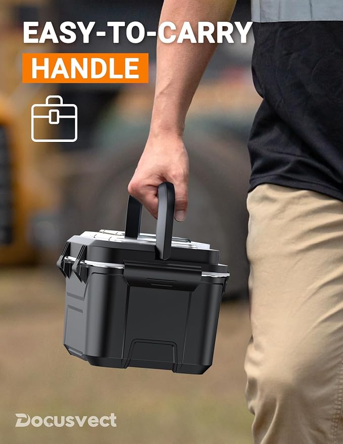 Docusvect Rechargeable Heated Lunch Box for Men, 1.5L Cordless Electric Lunch Box for Adults with Smart Scheduled Heating, Portable Food Warmer with Complete Accessories