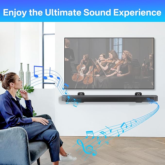 Soundbar Wall Mount for Samsung Soundbar Mounts HW-Q Series - Sound Bar Mount for HW-Q990C HW-Q990D HW-Q900C HW-Q800C HW-Q700C HW-Q600C and for More Samsung Sound bar Mounting Bracket Under TV