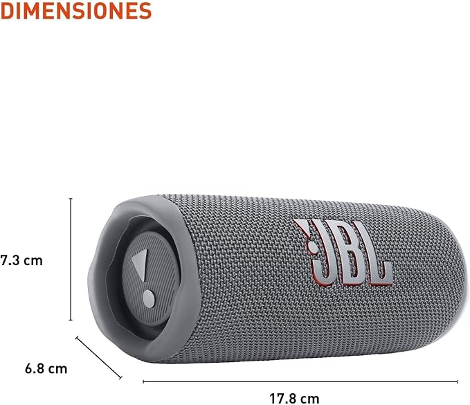 JBL FLIP 6 Portable Wireless Bluetooth Speaker Waterproof - Gray (Renewed)