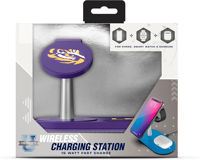SOAR Collegiate 3-in-1 Wireless Charging Station
