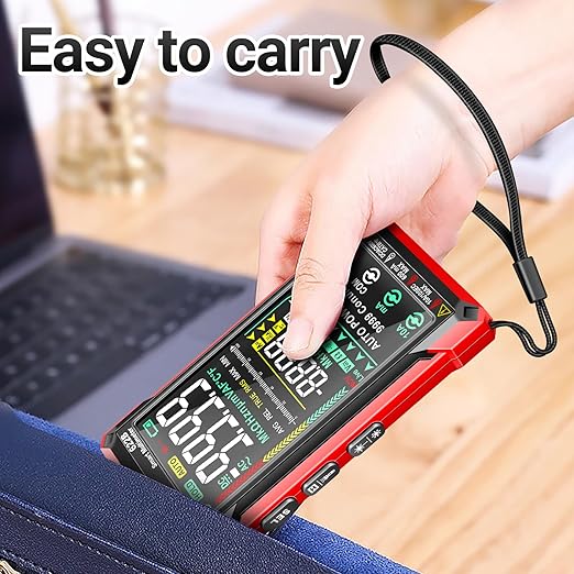 ANENG Digital Multimeter Tester TRMS 9999Counts Smart Auto-Ranging Anti-Burning Ohm Amp Voltmeter with NCV,DC/AC Current,Voltage,Resistance Diodes,Continuity,Capacitance,Temperature