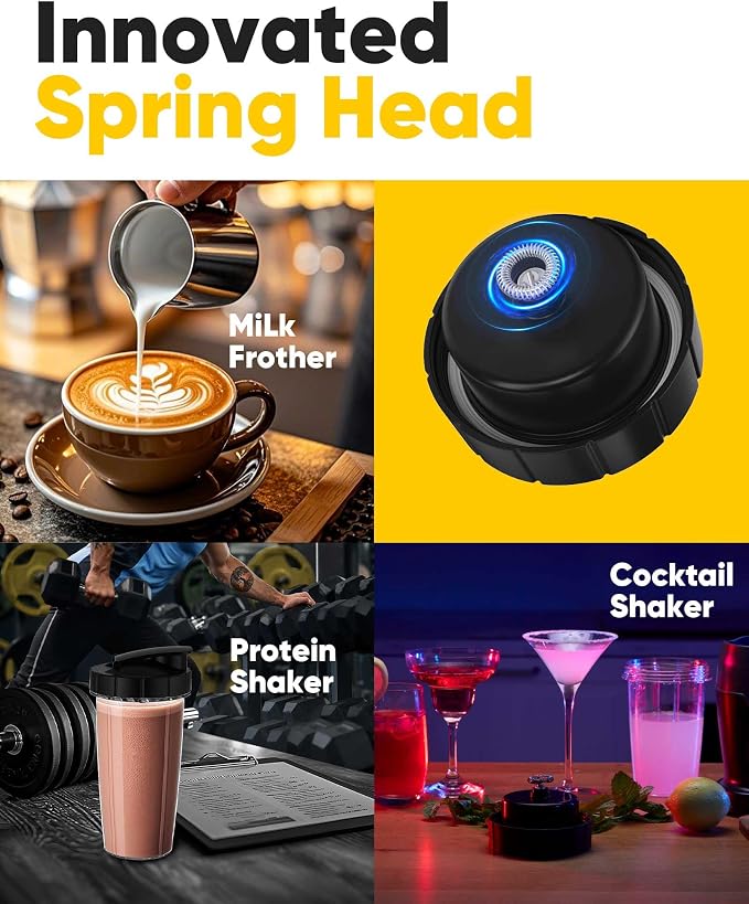 Blender for Smoothies,1200W High-Power Blenders for Kitchen,11 Pcs Smoothie Maker Set with 18oz and 24oz Travel Cups,Ice Crushing, Shakes & Grinding, Ready in 60 Seconds for Home & On-the-Go