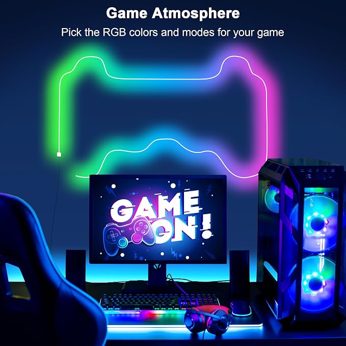 Cozylady 6M RGB Neon Light LED Rope Light,20ft Waterproof Bluetooth APP Remote Control Music Sync Strip Light,24V Flexible DIY Silicone Light for Bedroom Home Indoor Outdoor Decoration (6M/20Ft)