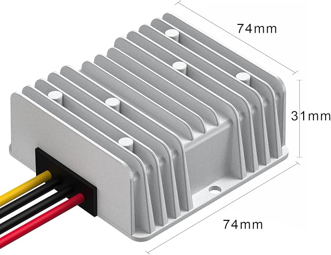 SUPERNIGHT DC 12V Step Up to 24V 5A 120W Power Booster DC Voltage Converter Waterproof for Golf Cart