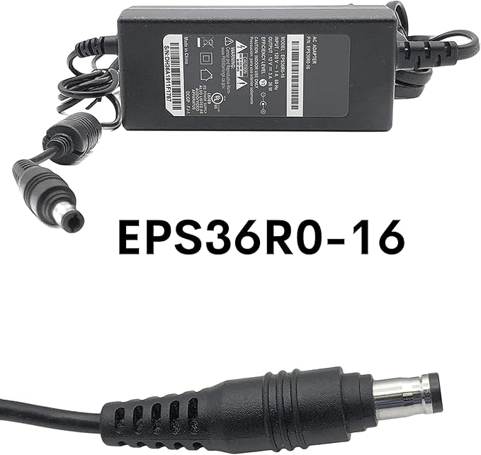 Buck AT&T EPS36R0-16 / EPS36R0-40 AC Replacement Power Adapter for Arris Gateway Modem BGW210-700, Genuine Charger for Modems, Routers, and Other Devices - 12V-3A 36W Output