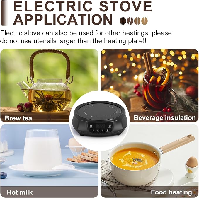 YUCHENGTECH Electric Siphon Syphon Coffee Maker 350ml Electric Siphon Coffee Brewer with Temperature Adjustment for Home Office Use 110V