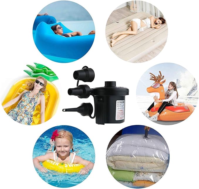 Jasonwell Big Inflatable Unicorn Pool Float Floatie and Electric Air Pump