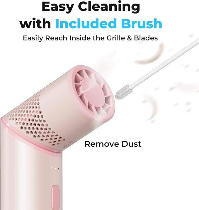 AMACOOL Portable Handheld Turbo Fan with Rotatable Head, Gifts for Mother Mom Wife Her Girl, Metal Tube Body with 14000RPM, Mini Yet Powerful Pocket Fan for Women Makeup Beach Travel Essentials 2026