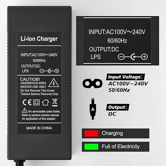 42V 2A Fast Charger for MaxShot Electric Scoote-r – Compatible with MaxShot V1 A1 Electric Smart 36V Battery Adapter Replacement Charger Power Supply Cord
