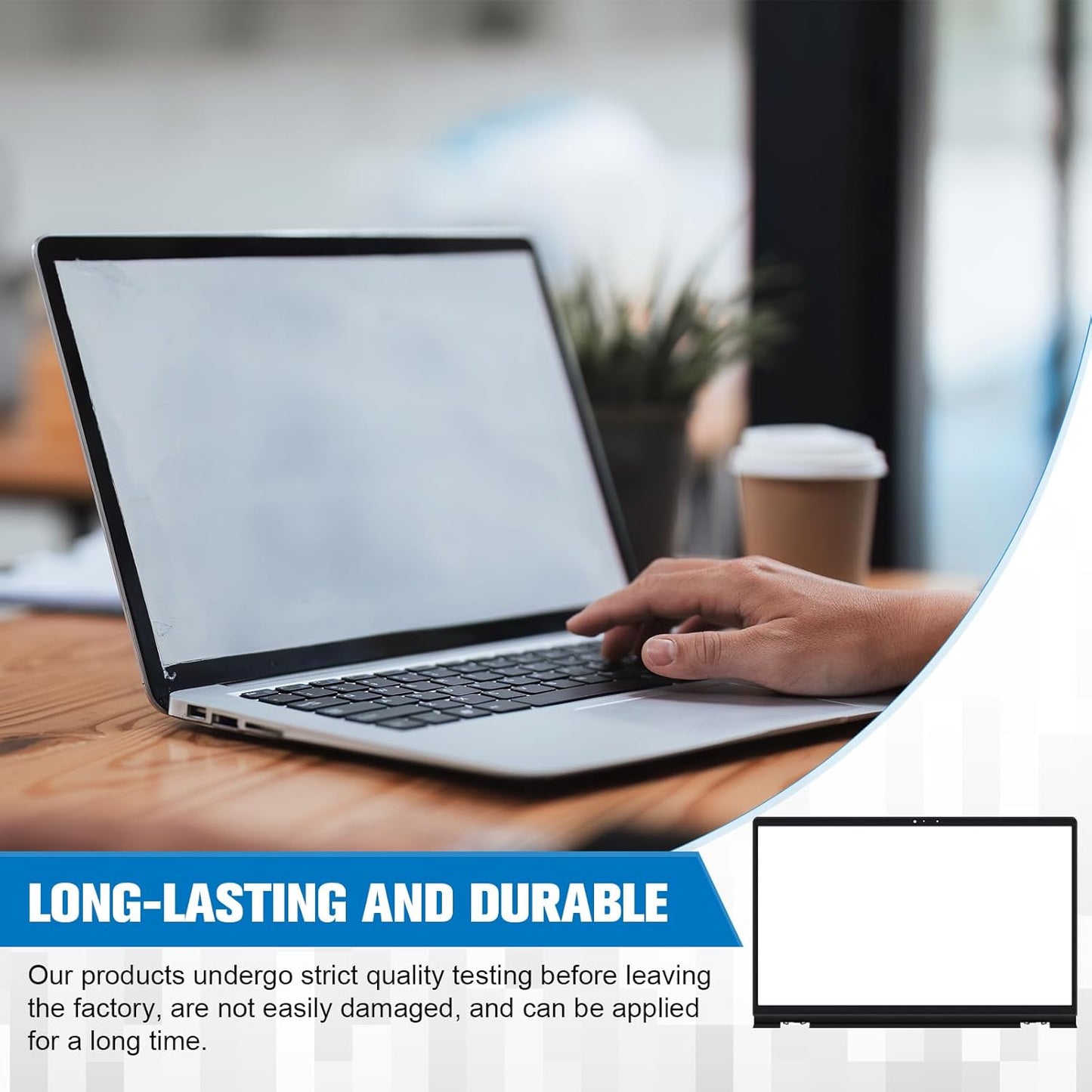 Konohan 4 Pack Replacement LCD Back Laptop Computer Replacement Parts Cover Top Case Lid Front Bezel with Hinges Compatible with Dell Inspiron 15 3510 3511 3515 3520 3525 00WPN8