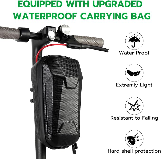 Electric Smart Bike Chain Lock - Heavy Duty Anti-Theft, Fingerprint & App Unlock, Escooter Accessories With Waterproof Bag for Bicycle, Scooter, Motorcycle, Gates C61