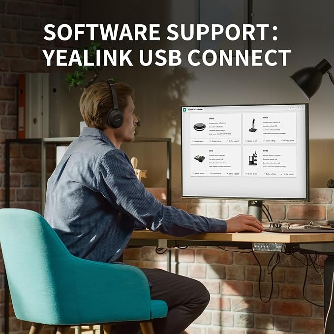 Yealink UH37 Professional USB Headset with Microphone for PC Laptop Noise Cancelling & Volume Control VoIP Skype Online Conference(USB-C/A)