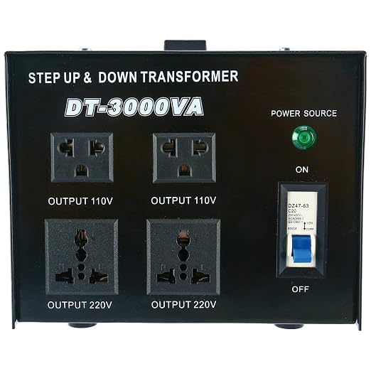 YaeCCC 3000VA Voltage Transformer Power Converter 110V/220V Converter AC-AC 3000VA