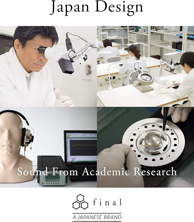 Final Audio Design High Resolution Headphone - Stainless Steel (E3000) Black