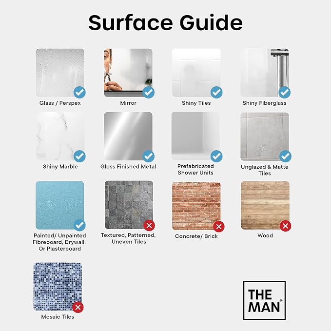 The Man 18.5 Inch Silicone Back Scrubber for Men | Long handle reaches back, shoulders, legs and feet; soft silicone bristles cleanse and exfoliate with body wash