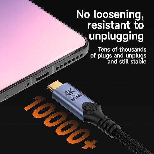 Long USB c Cables 2Pack 20FT,USB Type C 100W Fast Charging,USB c 3.2 Gen 2x2 Compatible with Thunderbolt 4/3,20Gbps high Speed Data Transfer,4K@60Hz Video with Monitor/Display/Dock/SSD/Hub.